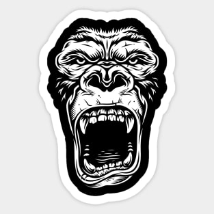 A dangerous gorilla Sticker